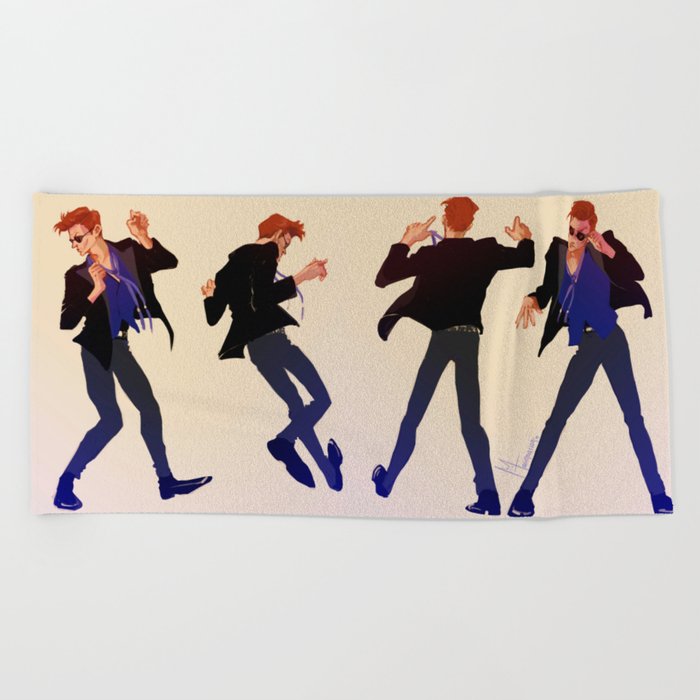 Devil S Dance Floor Beach Towel By Mariemarion17