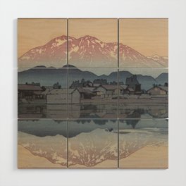 Morning at Itoigawa Woodblock Art Japan Wood Wall Art