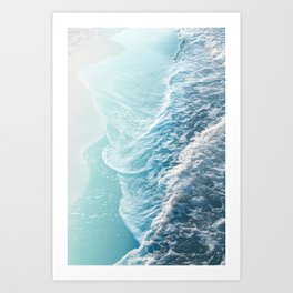 Soft Turquoise Ocean Dream Waves #1 #water #decor #art #society6 Art Print | Waves, Home Decor, Photo, Wave, Sea, Color, Beach Vibes, Turquoise Aqua Blue, Interior Decor, Water 