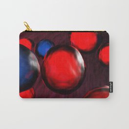 Blue and red cells flowing in the vein - 3D rendering Carry-All Pouch