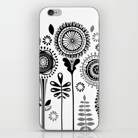 Folksy Flowerheads iPhone & iPod Skin