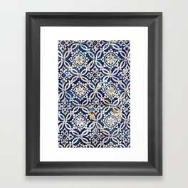 Portuguese glazed tiles Framed Art Print