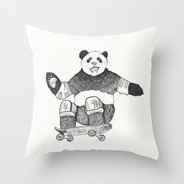 Rad Panda Throw Pillow