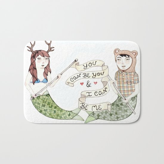 You Can Be You Bath Mat