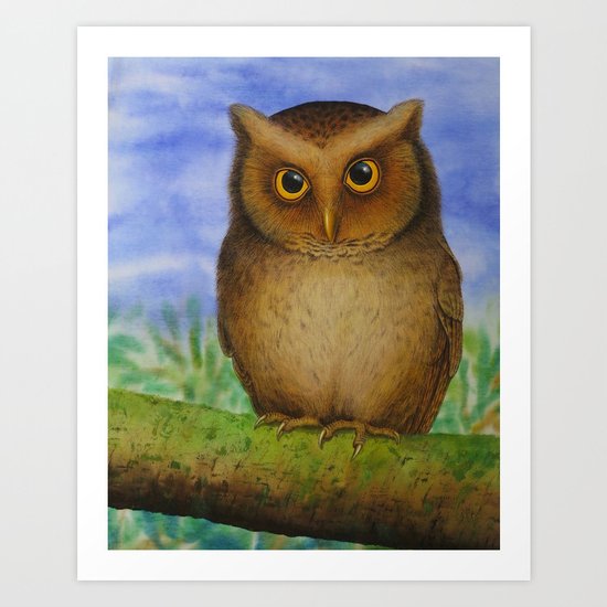 Owl Art Print