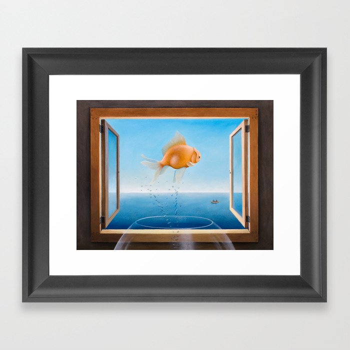 Goldfish Dreams Framed Art Print