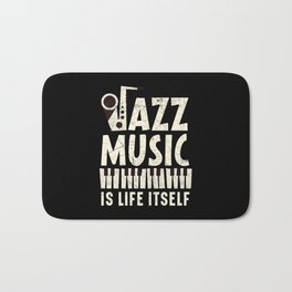 Jazz Music Lover Musican Instrument Musical Genre Bath Mat | Jazzy, Sax, Giftformusicians, Songwriter, Concert, Saxophonist, Jazzlover, Instrumentalist, Musicalinstrument, Jazzmusic 
