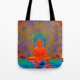 Cool Water Zen (Ultraviolet) (psychedelic, meditation) Tote Bag