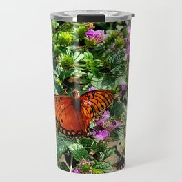 Vibrant Butterfly Travel Mug