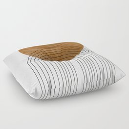 Abstract Flow / Recessed Framed  Floor Pillow