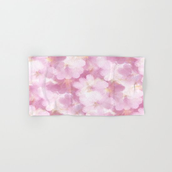 Painted Flowers Abstract Hand & Bath Towel
