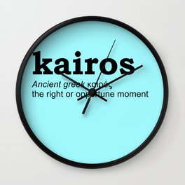 kairos meaning Wall Clock | Curated, Kairos, Graphicdesign, Moment, Digital, Greek, Concept, Typography, Meaning, Language 