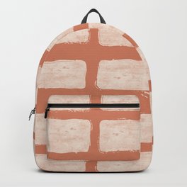 hampton painted blocks terracotta Backpack