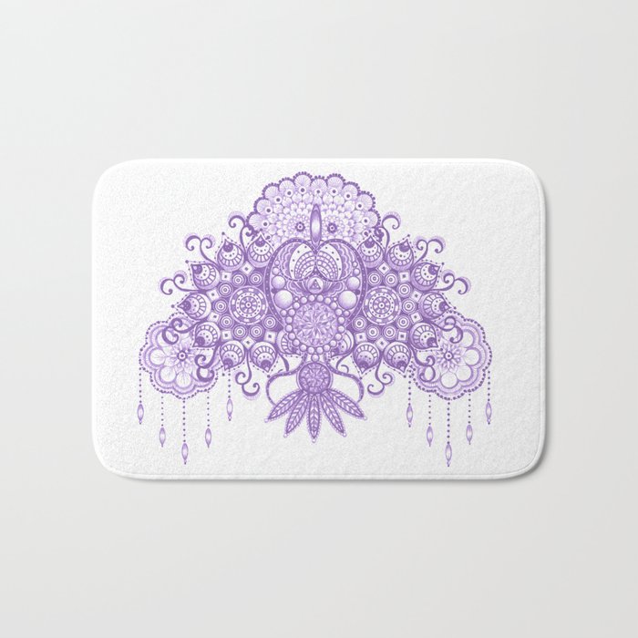 Purple Mandala Bath Mat