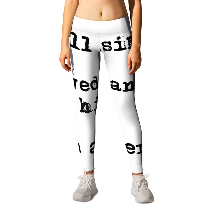 It's all so simple - Fitzgerald quote Leggings