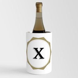 Vintage Letter X Monogram Wine Chiller
