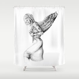 Greek Medusa Statue Shower Curtain