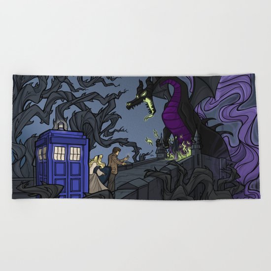 And Now You Will Deal with ME, O' Doctor Beach Towel