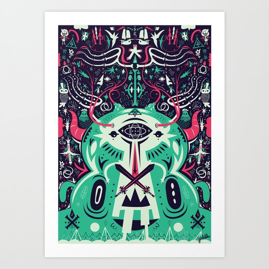 Spirit of the gods Art Print
