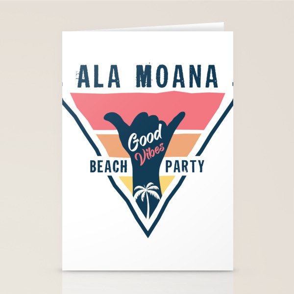 Ala Moana beach party Stationery Cards by Serenity by Alex Society6