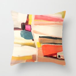 unma Throw Pillow | Pop Art, Pattern, Abstract, Acrylic, Painting 