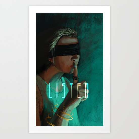 LISTEN Art Print