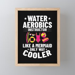 Water Aerobic Aqua Aquafit Fitness Workout Framed Mini Art Print