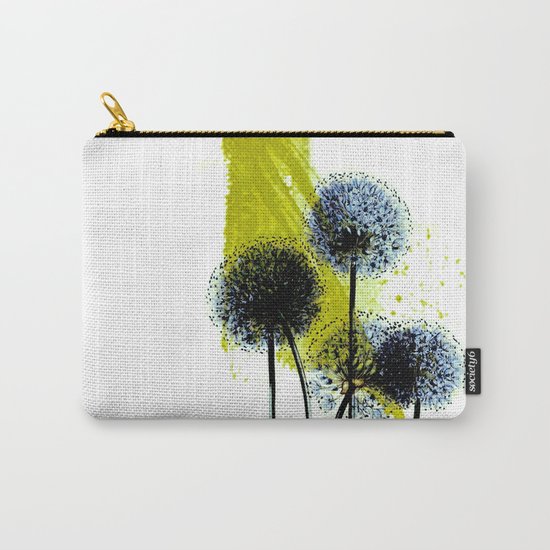 blue dandelion on abstract background Carry-All Pouch