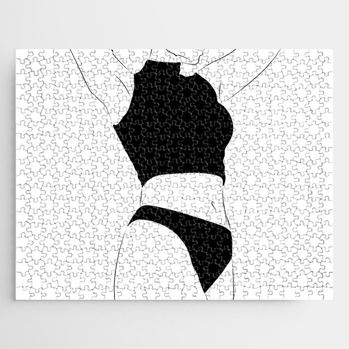 woman's silhouette 10 Jigsaw Puzzle