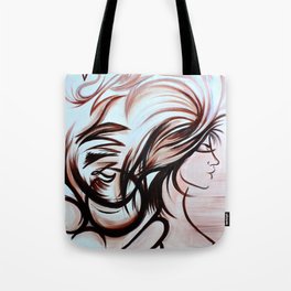 Wind in My Hair (earth tones) Tote Bag