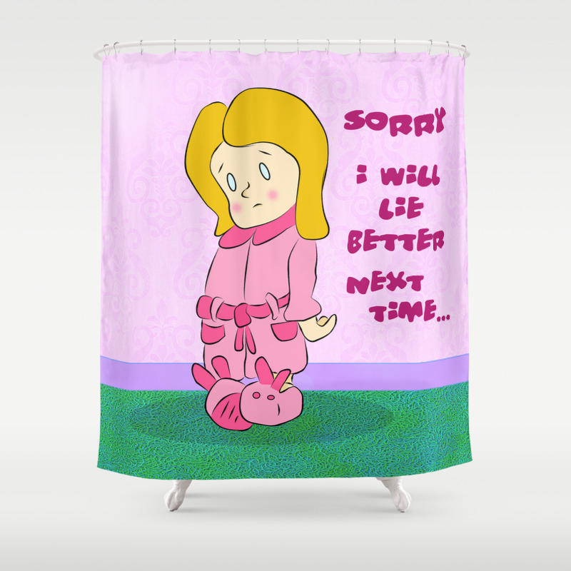 Sorry Little Girl Shower Curtain By Ladyberula Society6