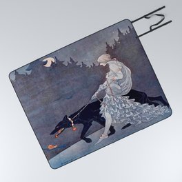 “Queen of the Night” by Marjorie Miller (1905) Picnic Blanket