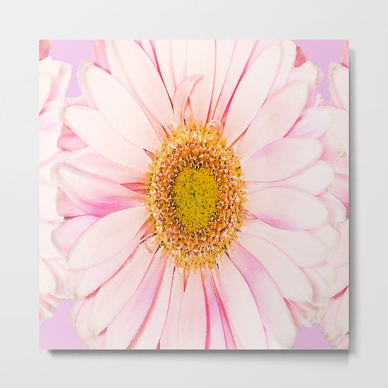 Pink flower with pink background - lovely girlish summer feeling Metal Print