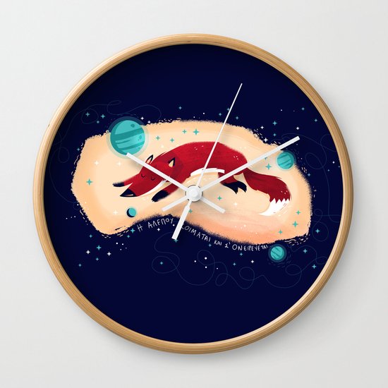 :::Space Fox::: Wall Clock