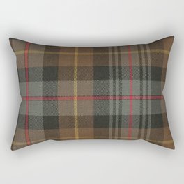 Vintage Brown Gray Tartan Plaid Pattern Rectangular Pillow