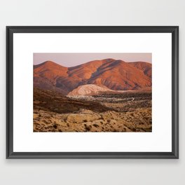The Pinkest Sunset (Red Rock State Park, California) Framed Art Print