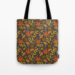 Autumn Vibes Retro Grey Tote Bag