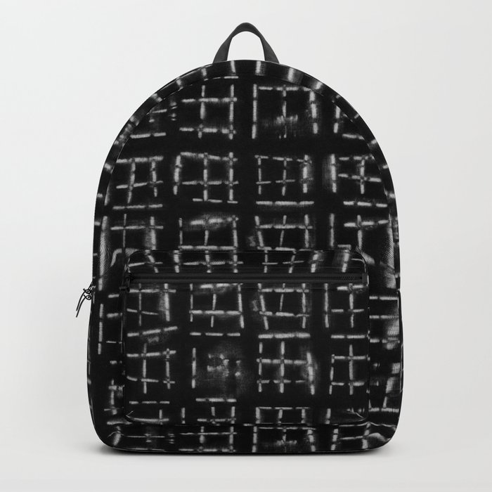White windows over black background Backpack