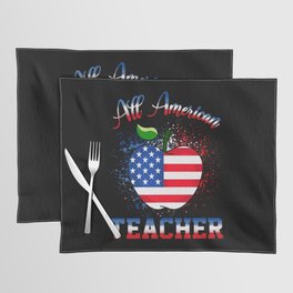 All american Teacher US flag 4th of July Placemat