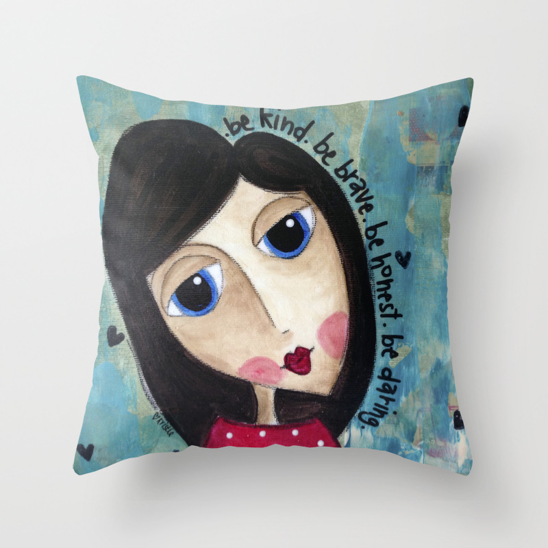 Coco S Closet Be Kind Be Brave Be Honest Be Daring Throw Pillow By Cocoscloset Society6