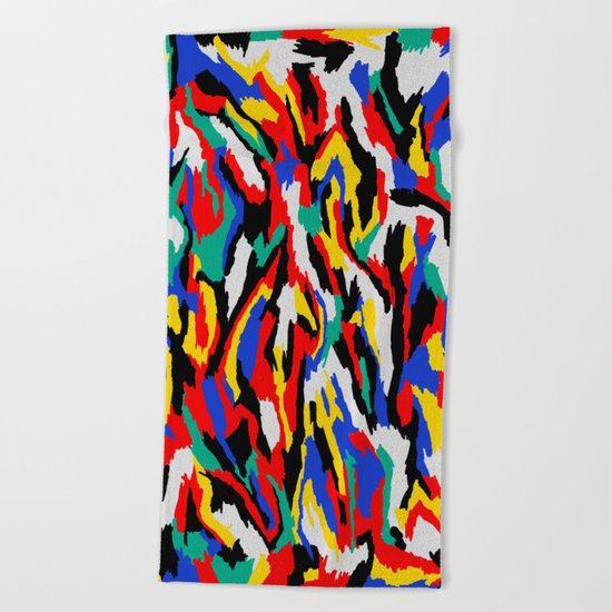 BAUHAUS CAMOUFLAGE Beach Towel