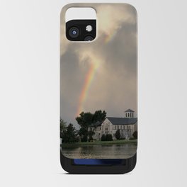 Rainbow Over Casady Chapel iPhone Card Case