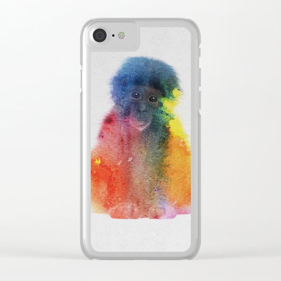 Monkey Clear iPhone Case