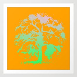 Psychedelic Willow Art Print