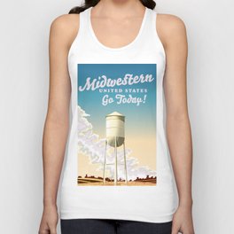 Midwestern United States Travel poster Unisex Tank Top