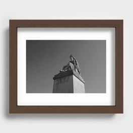 Female Statue along the Streets of Paris Recessed Framed Print