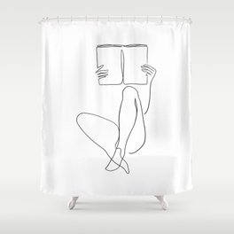 Reading Naked n.2 Shower Curtain