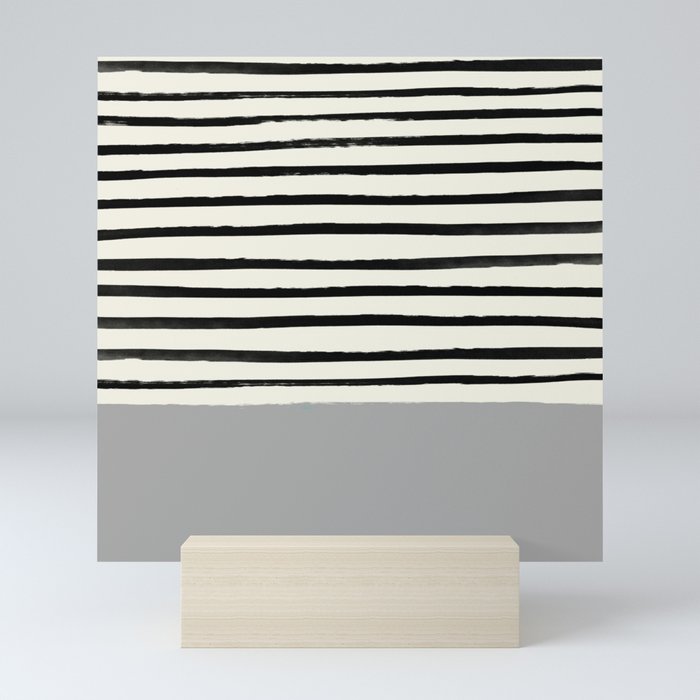 Storm Grey x Stripes Mini Art Print