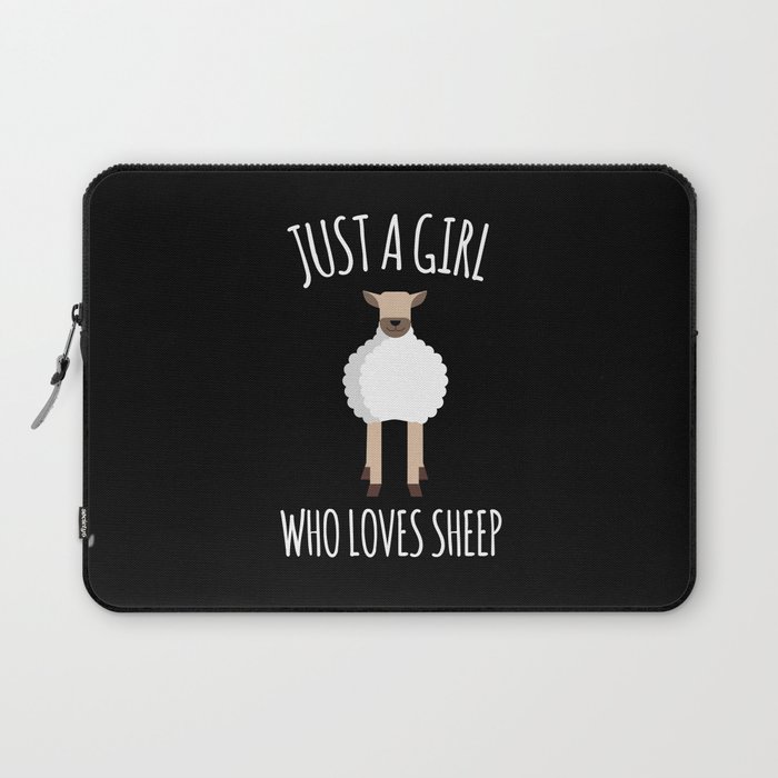 Just A Girl Who Loves Sheep Wool Laptop Sleeve