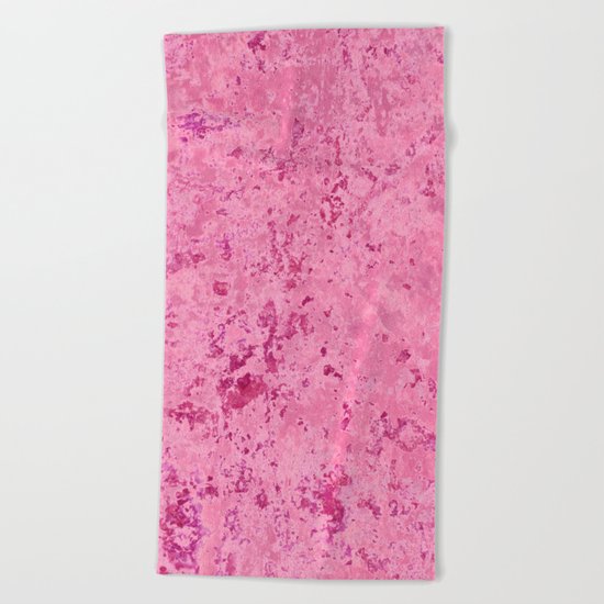 pink marble Beach Towel